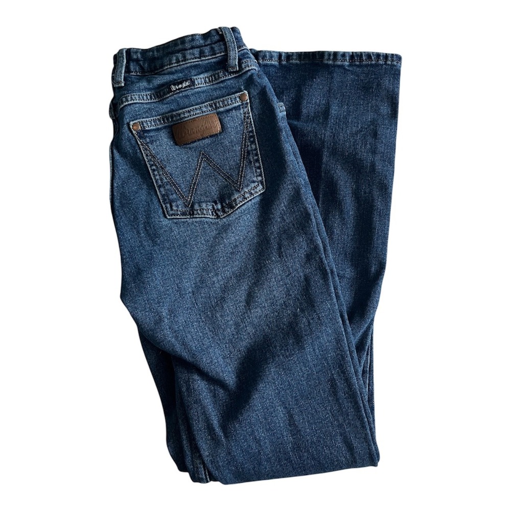 Wrangler Retro Jeans Womens 29x32 Blue Mae Bootcut Mid Rise Stretch Cowgirl